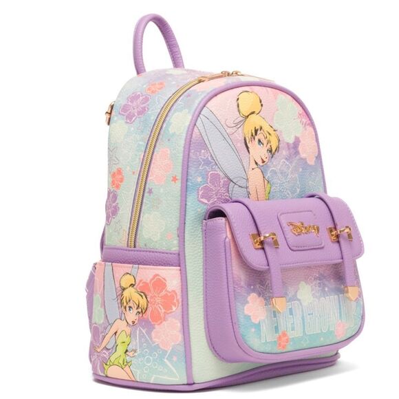 Tinkerbell WondaPop 11" Vegan Leather Fashion Mini Backpack in Purple. NWT! - Picture 3 of 14